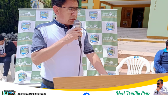 Participación del Gerente Municipal Abg. Jesús Gomero Camones