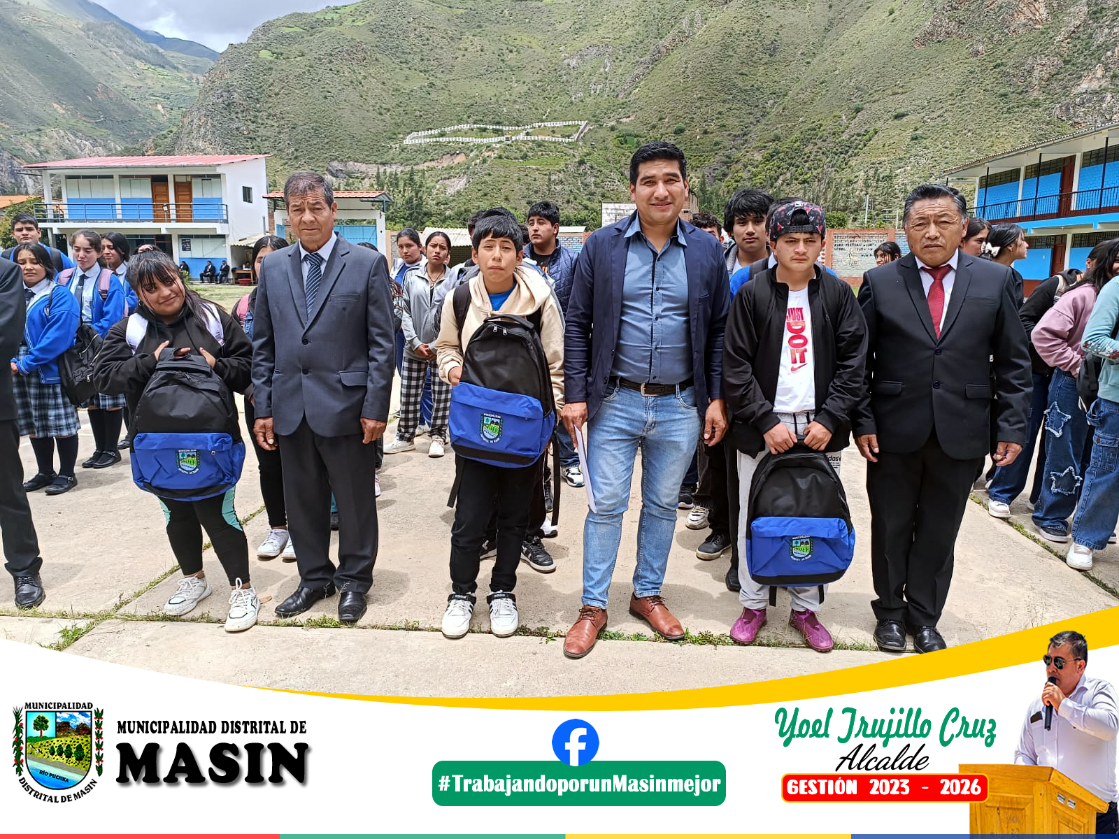 Alumnos de la I.E Jos茅 Encinas Franco - Masin
