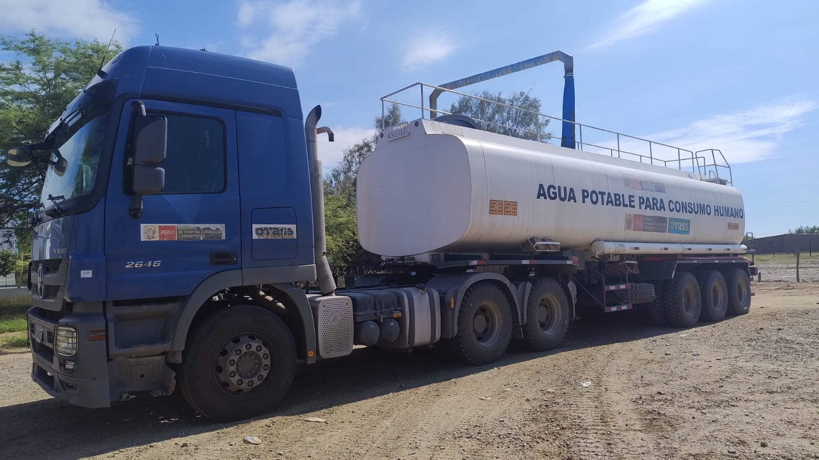 PIURA: Estrategia Cisternas e Hidrojets del OTASS beneficia a más de 62,000 pobladores de Tambo Grande y Lobitos
