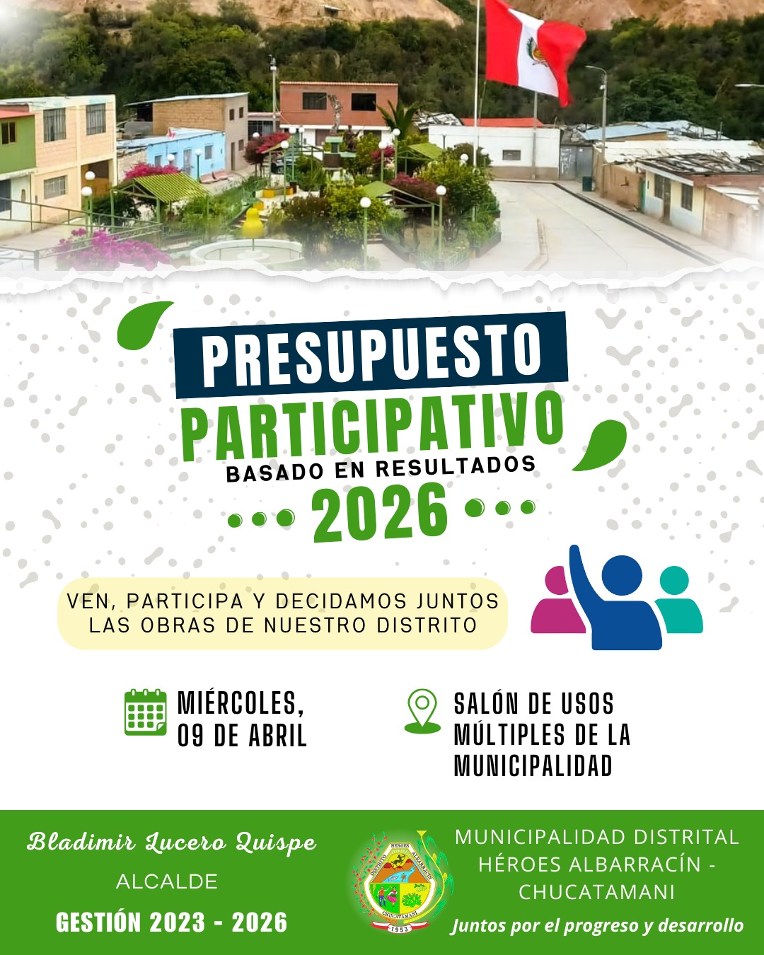 Presupuesto Participativo para el año fiscal 2026
