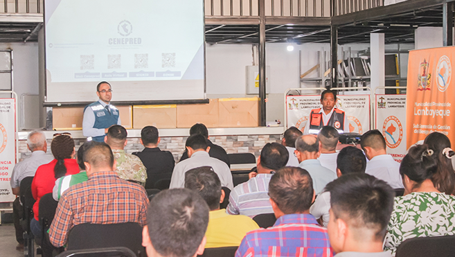 CENEPRED participa en la ceremonia de juramentación del GTGRD de la Municipalidad Provincial de Lambayeque