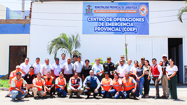 CENEPRED participa en la ceremonia de juramentación del GTGRD de la Municipalidad Provincial de Lambayeque