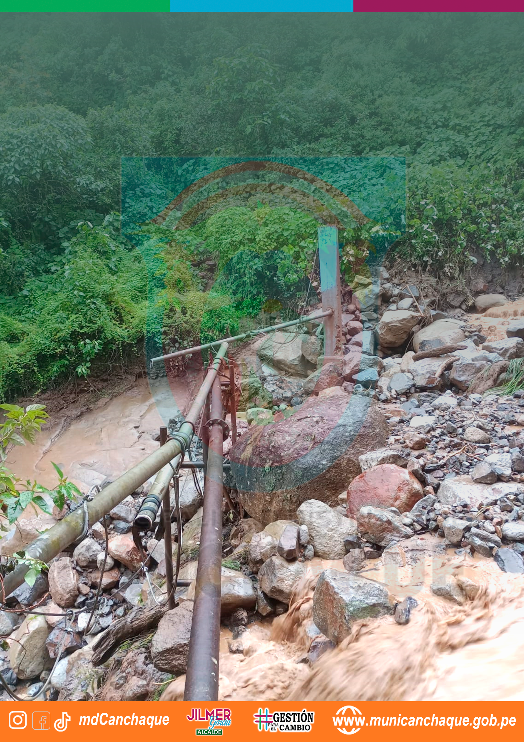 Trabajos correctivos en la red de agua
