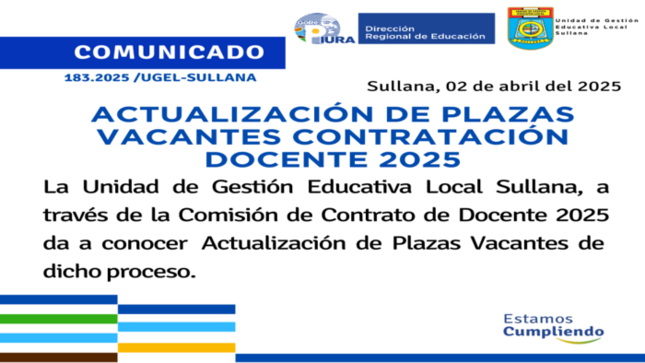 Comunicado N°183-2025