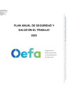 Vista preliminar de documento Plan Anual de Seguridad y Salud en el Trabajo 2025 del OEFA 