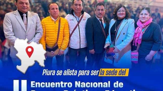  	La Dirección Regional de Educación (DRE) Piura se prepara para ser la sede del II Encuentro Nacional de Buenas Prácticas Educativas en junio, tras recibir la posta en Cusco. Este evento reunirá a educadores de todo el Perú para intercambiar y reflexionar sobre estrategias pedagógicas innovadoras, gestión escolar efectiva, inclusión y desarrollo profesional docente, con el objetivo de mejorar la calidad educativa en el país.
El Gobierno Regional de Piura, liderado por el gobernador Luis Ernesto Neira León, extiende una invitación a todos los educadores del país para participar en este espacio de aprendizaje y colaboración. El director de la DRE Piura expresó su entusiasmo y compromiso, destacando la calidez y hospitalidad de la región, y su deseo de construir un futuro donde la educación sea el motor del desarrollo y la equidad.
