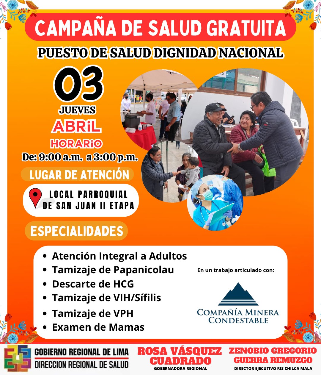 RIS Chilca Mala invita a vecinos a participar de Campaña de Salud Gratuita en San Juan II Etapa - Mala Cañete