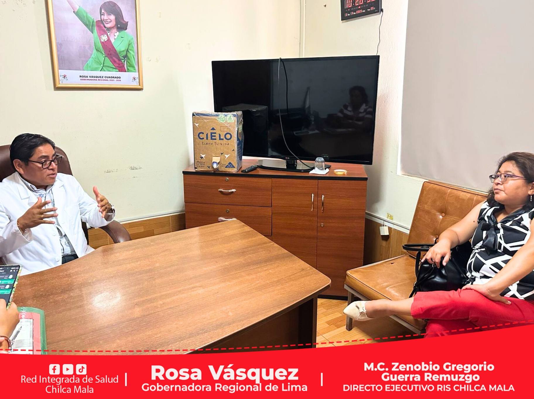 Director Ejecutivo de la RIS Chilca Mala sostiene importante reunión con la Jefe de Medicina Legal de Mala