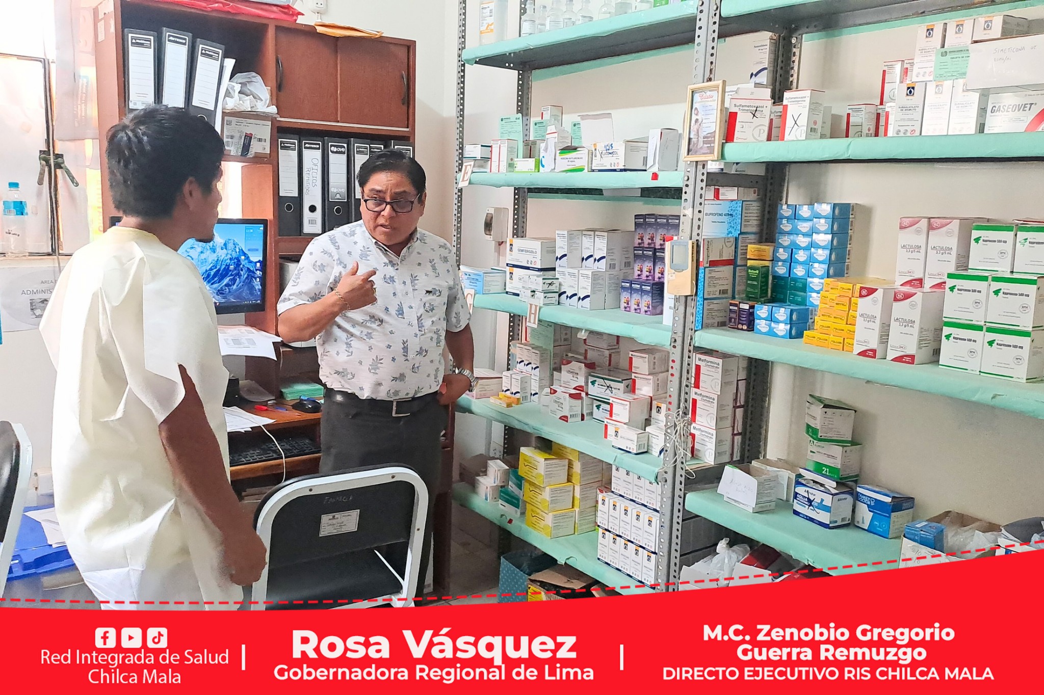 Director Ejecutivo M.C. Zenobio Gregorio Guerra Remuzgo supervisa permanencia de personal asistencial en los establecimientos de salud.