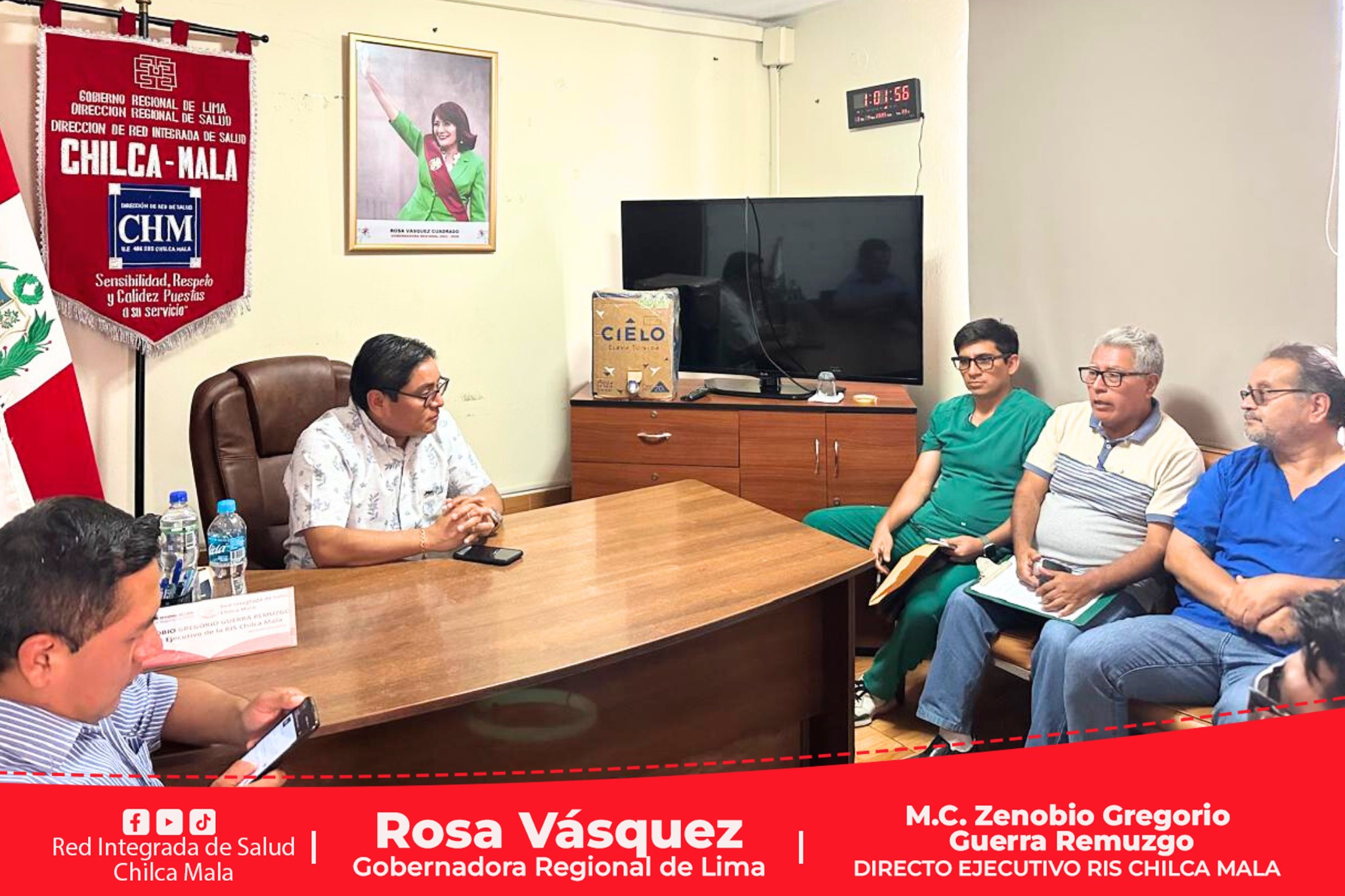 Director Ejecutivo de la RIS Chilca Mala se reúne con el personal asistencial del Centro de Salud de Chilca