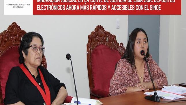 Innovación judicial: Depósitos electrónicos ahora más rápidos y accesibles con el SINOE
