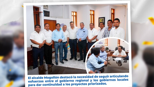 Alcaldes de Sullana junto al gobernador regional evalúan avances de proyectos para la provincia 