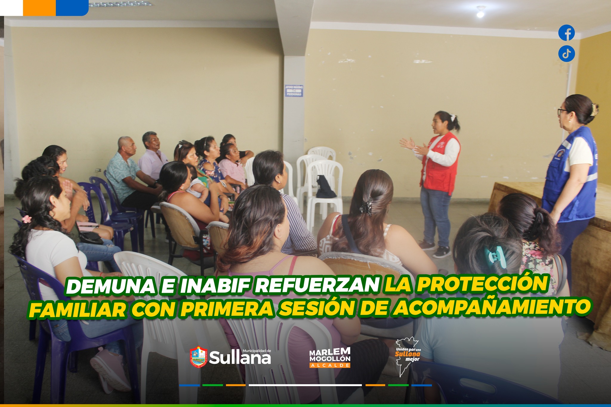 Demuna e INABIF refuerzan la protección familiar con primera sesión de acompañamiento.