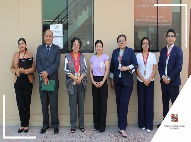Presidenta Hilda Piedra fortalece la justicia en Lima Sur con visitas administrativas y modernización tecnológica