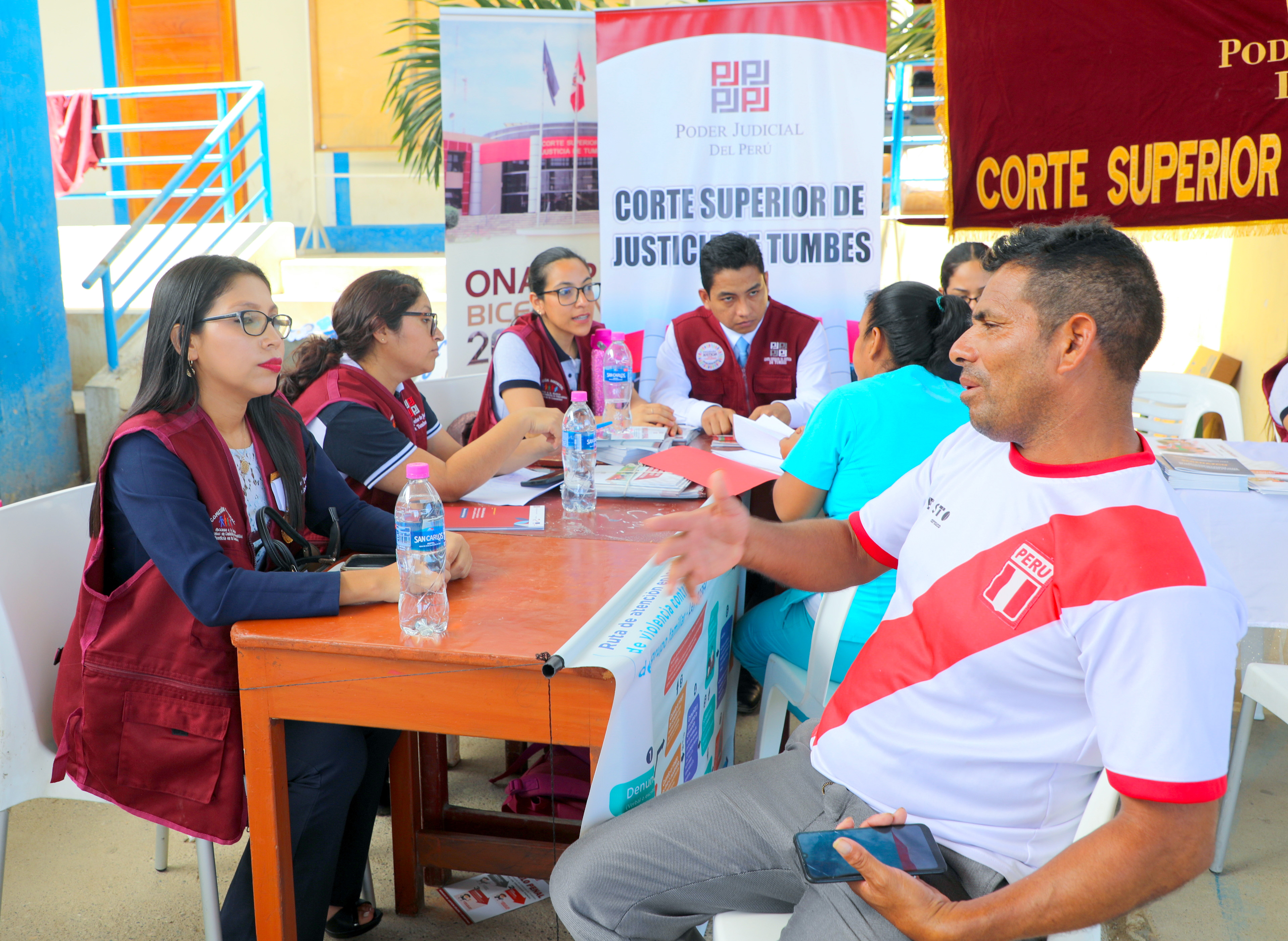 Corte Superior de Justicia de Tumbes Brindó Feria Informativa en Distrito de Canoas de Punta Sal
