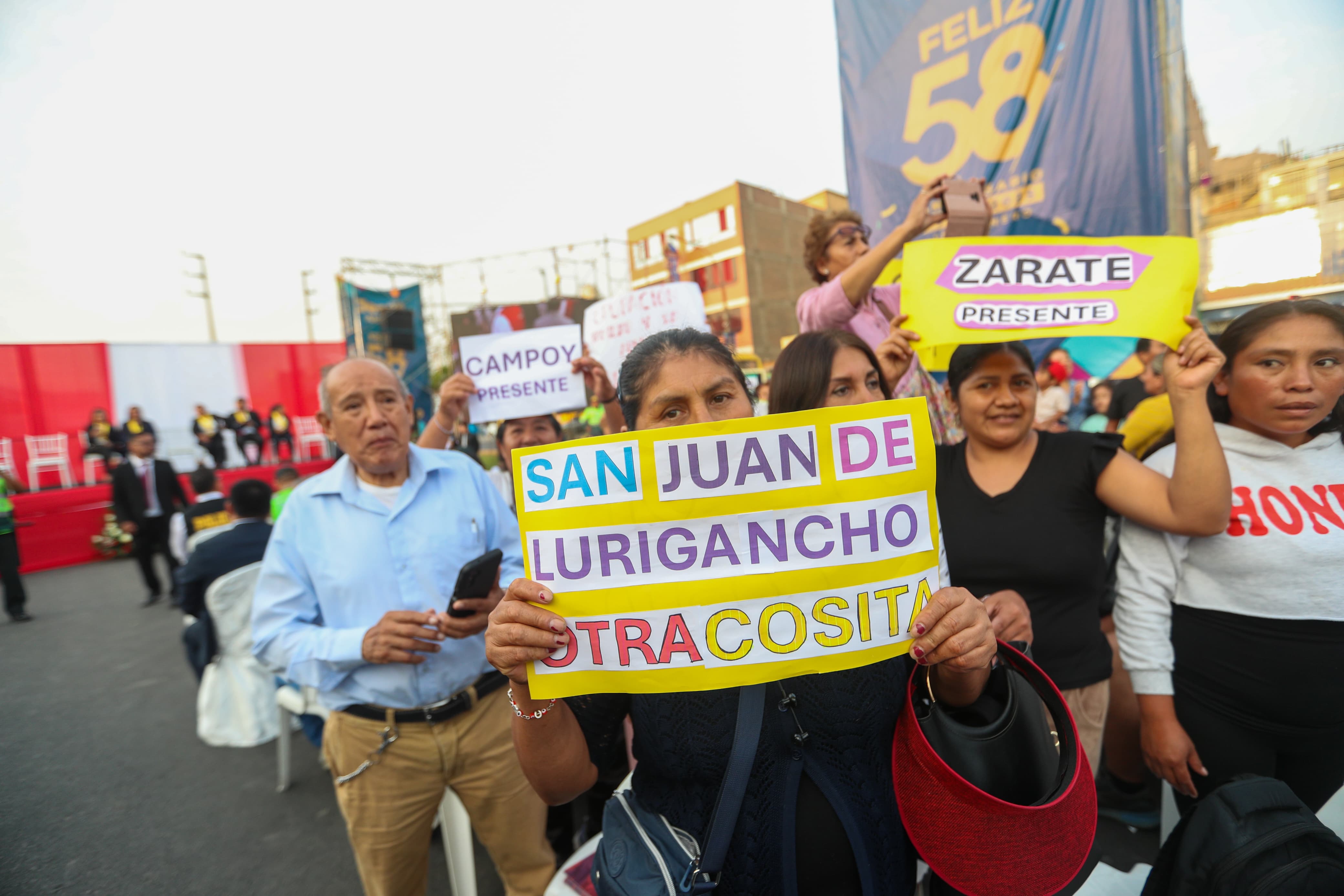 Celebración histórica del 58 aniversario de San Juan de Lurigancho en huaca Mangomarca