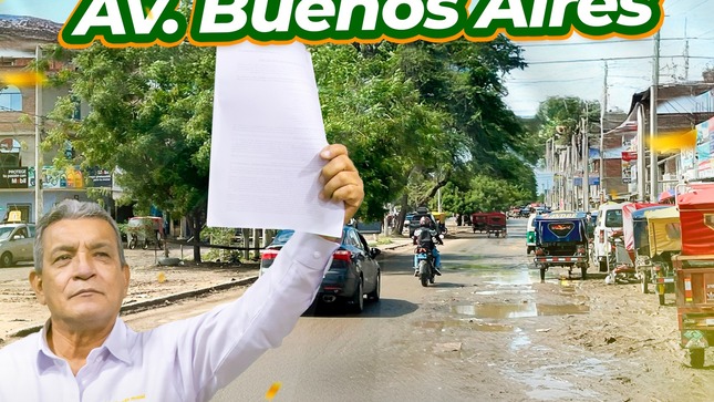 Municipalidad convoca a proceso de selección para la obra de la Av. Buenos Aires