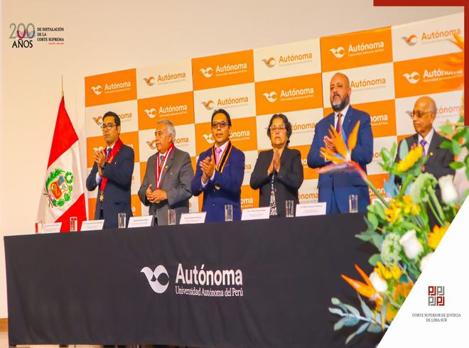 Presidenta de la Corte de Lima Sur brindó conferencia magistral por el Día del Abogado 