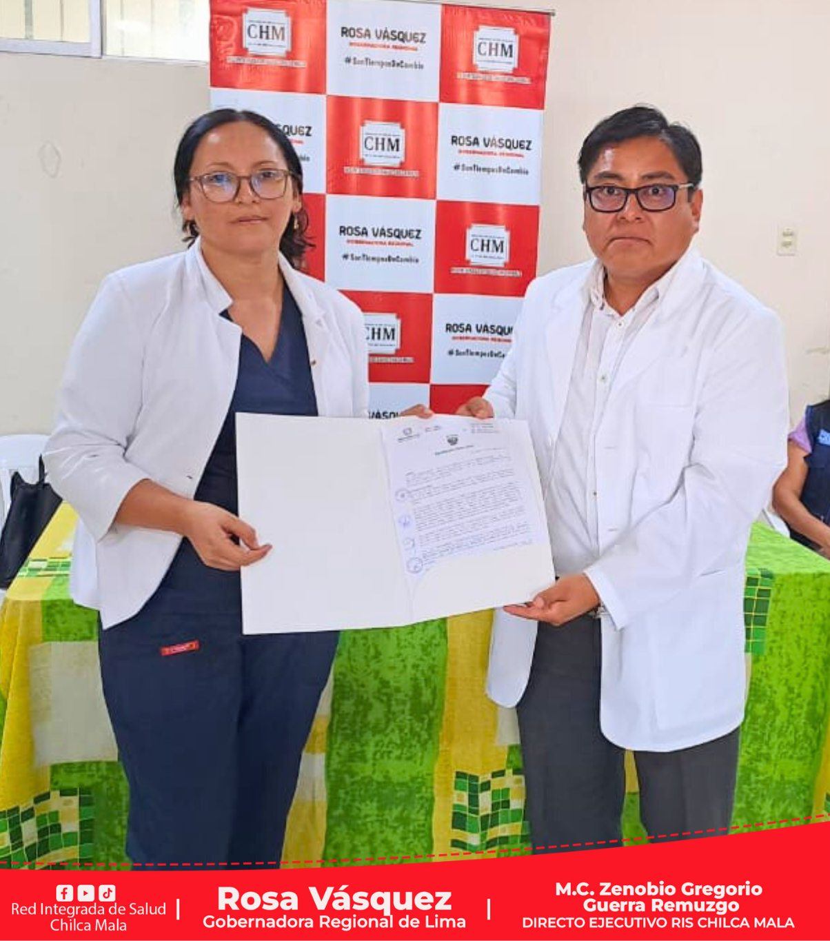 RIS Chilca Mala: M.C. Nora Emperatriz Carnero Tueros es la nueva jefe del Centro de Salud de Mala.