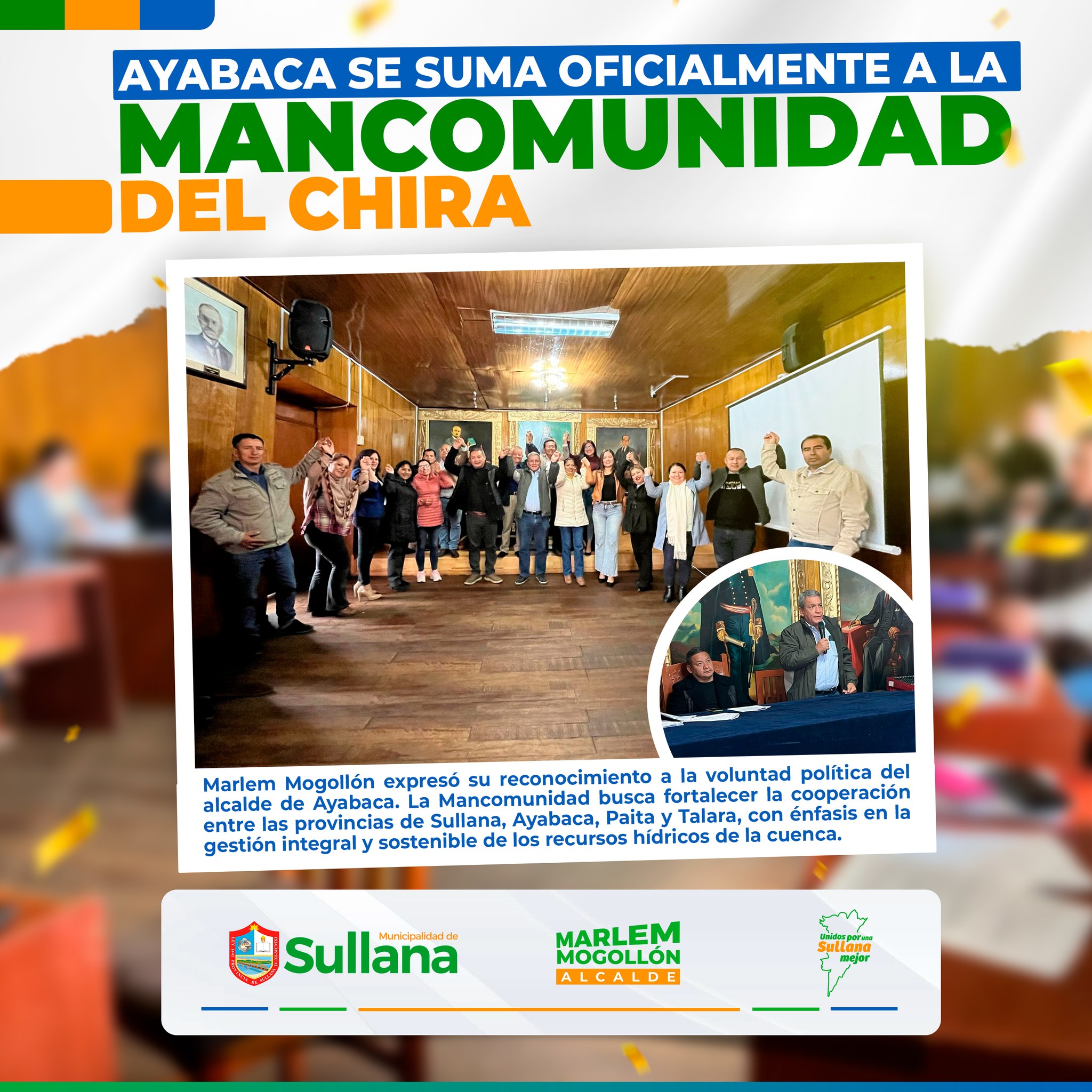 Ayabaca se una oficialmente a la mancomunidad de la Cuenca del Chira