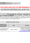 Vista preliminar de documento 25.- COMUNICADO N° 025-2025 EBRI PRIMARIA