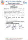 Vista preliminar de documento 01.- COMUNICADO