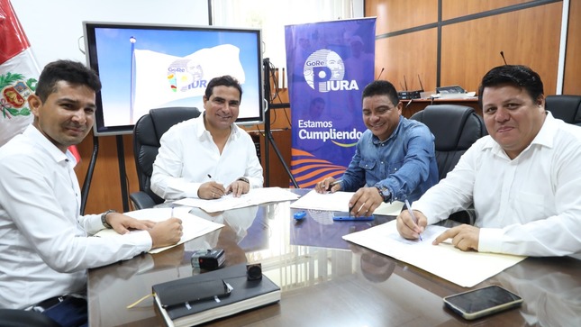 Gobernador y alcaldes logran delimitación territorial definitiva entre Lancones y Querecotillo