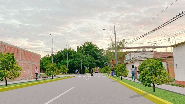 Pistas y veredas en Nueva Providencia y Upis Monterrico
