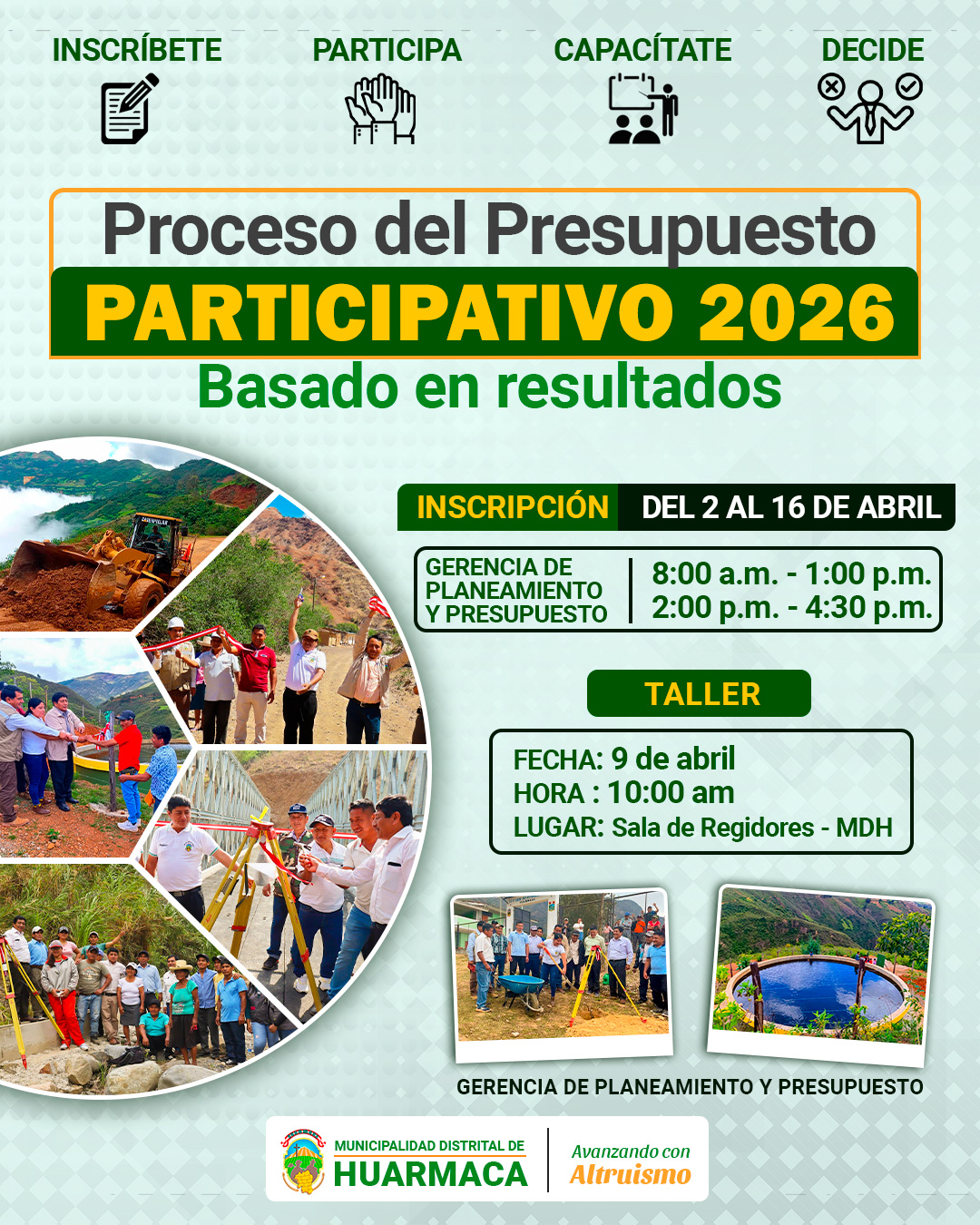 Proceso del Presupuesto Participativo 2026