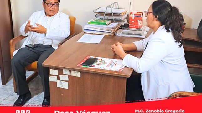 Director Ejecutivo de la RIS Chilca Mala sostiene reunión con la jefe del Centro de Salud de Mala