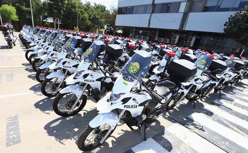 Gore Callao presentó 85 motos que se entregarán a la PNP