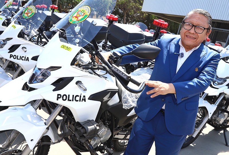 Gore Callao presentó 85 motos que se entregarán a la PNP