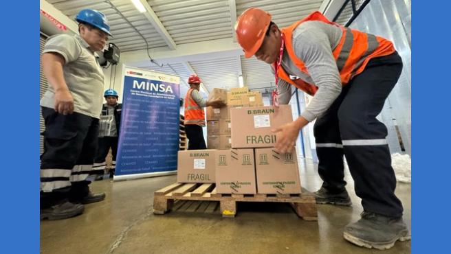 Minsa distribuye suero fisiológico para hospitales a nivel nacional