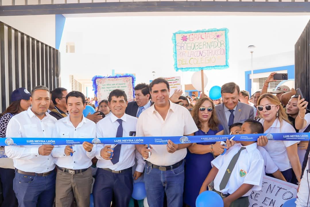 Gobernador Luis Neyra inaugura moderna institución educativa Selmira de Varona que reemplaza infraestructura dañada por El Niño