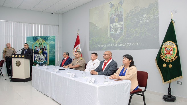 El evento congregó al comandante General de la Policía Nacional del Perú, al Inspector General y a los Generales Jefes de todas las Regiones Policiales del país.