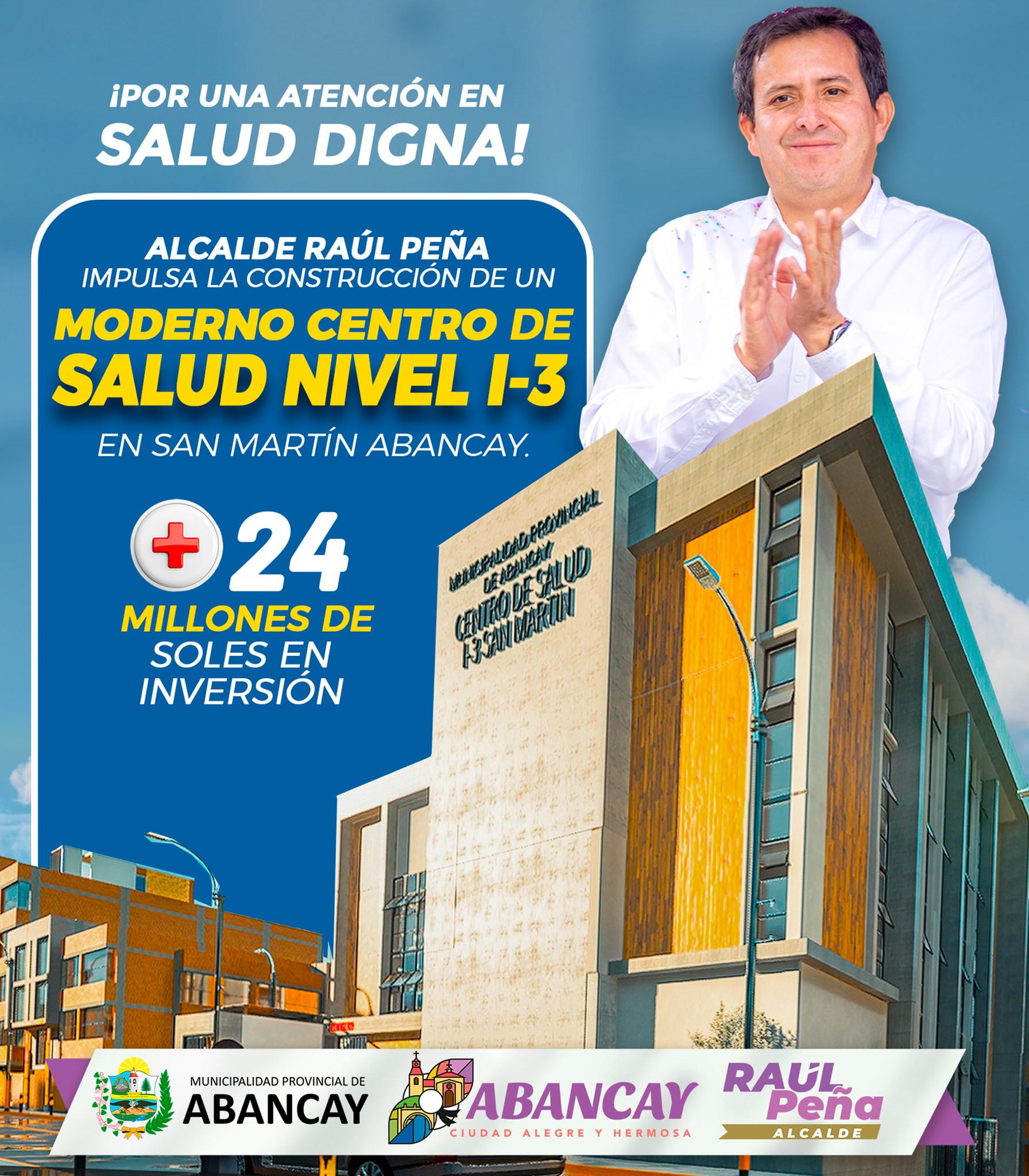 🔖¡Por Una Atención En Salud Digna! Alcalde Raúl Peña Impulsa La Construcción De Un Moderno Centro De Salud Nivel I-3 En San Martín -Abancay