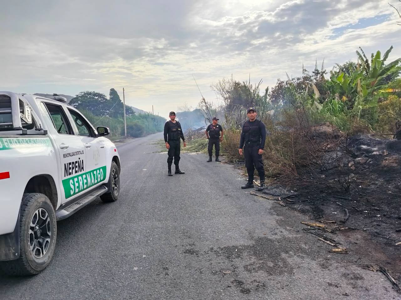 Serenazgo apoya con tránsito vehicular por causa de la humareda