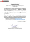 Vista preliminar de documento Comunicado N° 05 - Postergación (21-01-2025)