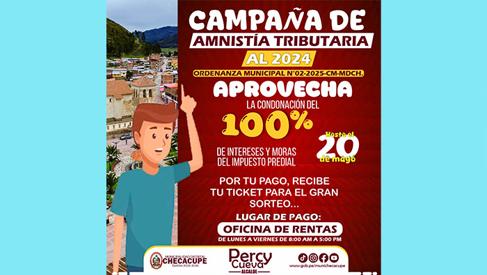 Gran campaña de amnistía tributaria 2024