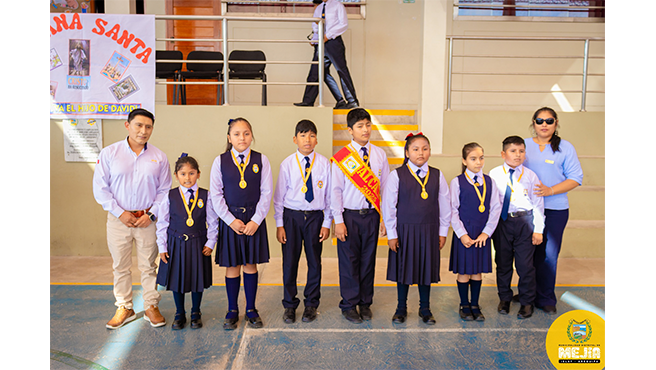 Juramentación a integrantes del municipio escolar del colegio José Abelardo Quiñones Gonzales