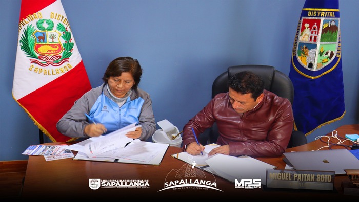 Convenio Interinstitucional CETPRO Santa Rosa y Municipalidad Distrital de Sapallanga