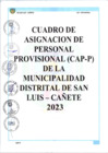 Vista preliminar de documento CUADRO DE ASIGNACION DE PERSONAL