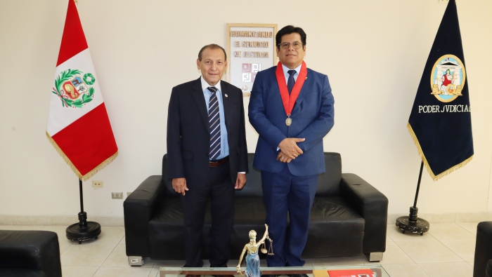 Presidente de la Asociación Nacional de Magistrados del Perú visitó Corte de Piura