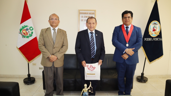 Presidente de la Asociación Nacional de Magistrados del Perú visitó Corte de Piura