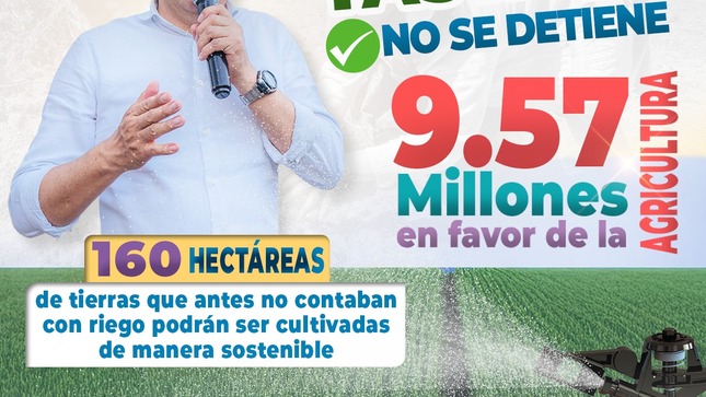Alcalde Raúl Peña Ratifica  Importante Proyecto De Riego “Tasta II” 💧🚜  Para Transformar La Agricultura En Juan Velasco Alvarado.