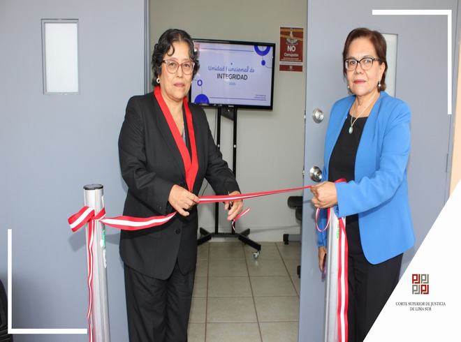 Con gran realce se inauguró la Oficina de la Unidad Funcional de Integridad de la Corte Superior de Justicia de Lima Sur 