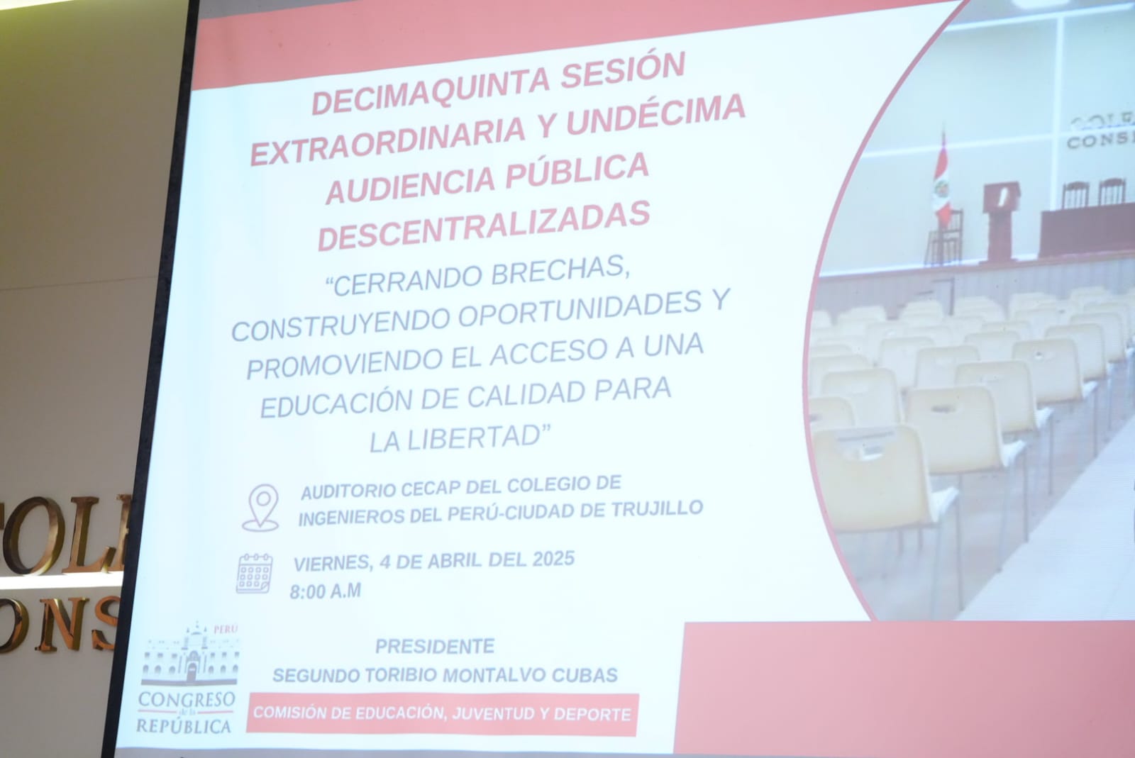 Gore Pide Que Congreso Apruebe La Creación De Una Universidad Pública En Pataz