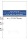 Vista preliminar de documento BASES ESTÁNDAR PARA LA CONTRATACIÓN DE SERVICIOS EN EL MERCADO EXTRANJERO
