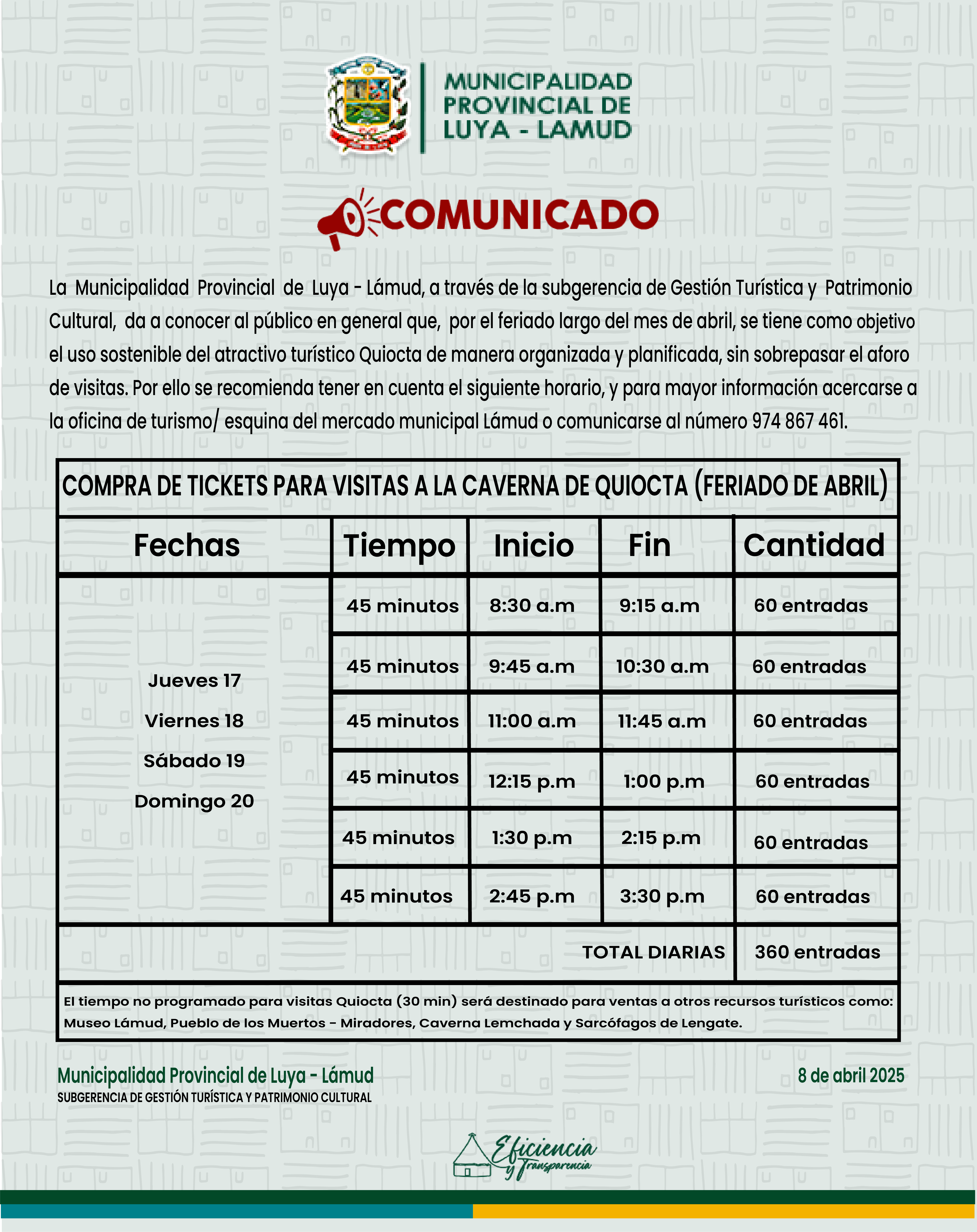 COMUNICADO