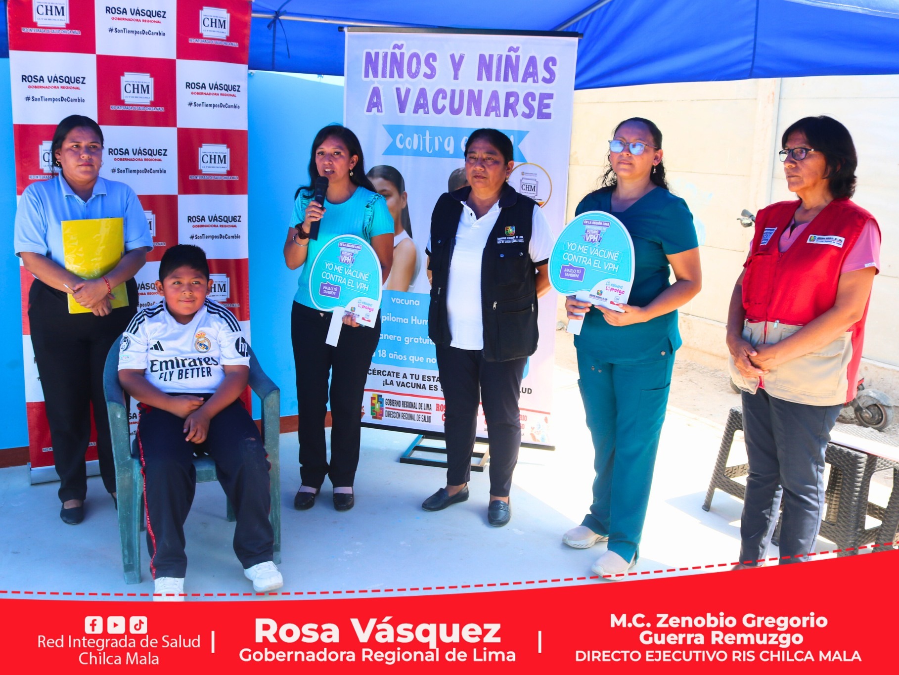 3,012 Niños, Niñas y Adolescentes serán vacunados contra el Virus de Papiloma Humano en la RIS Chilca Mala.